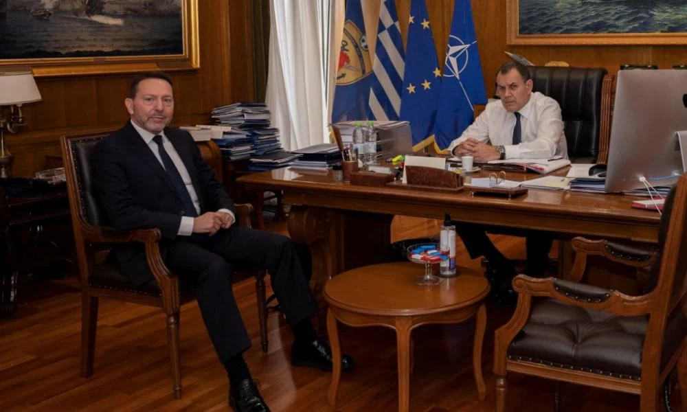 Ν. Παναγιωτόπουλος: Συνάντηση με τον Διοικητή της Τράπεζας της Ελλάδος Ι. Στουρνάρα–Υπογραφή Μνημονίου Συνεργασίας